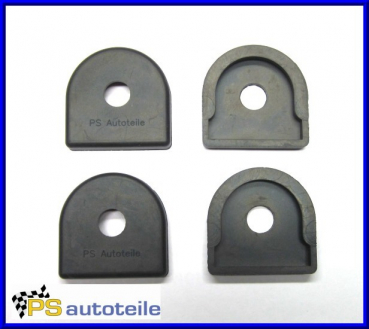 4x Gummiunterlage Stoßstangenhalter seiltich Opel Rekord D