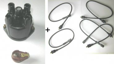Verteilerkappe+Verteilerläufer+Zündkabel 4-Zyl.Opel System Delco(geschraubt) Opel Kadett C
