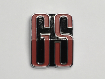 Emblem Schriftplatte GS Kühlergitter Opel Commodore A
