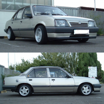 KAW Komplettfahrwerk passend für Opel Ascona C Stufenheck 4-türig 75x55 mm