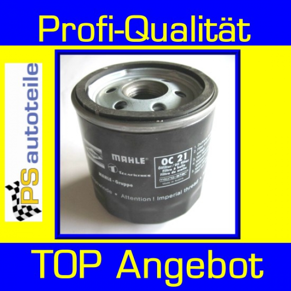 MAHLE Ölfilter OC 21 Opel Manta B 1.2N +S, 1.3N +S, 1.6, 1.6N +S, 1.9N +E, 2.0, 2.0S +E, 2.4 400