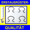 4x Halteklammer für Fensterkurbel